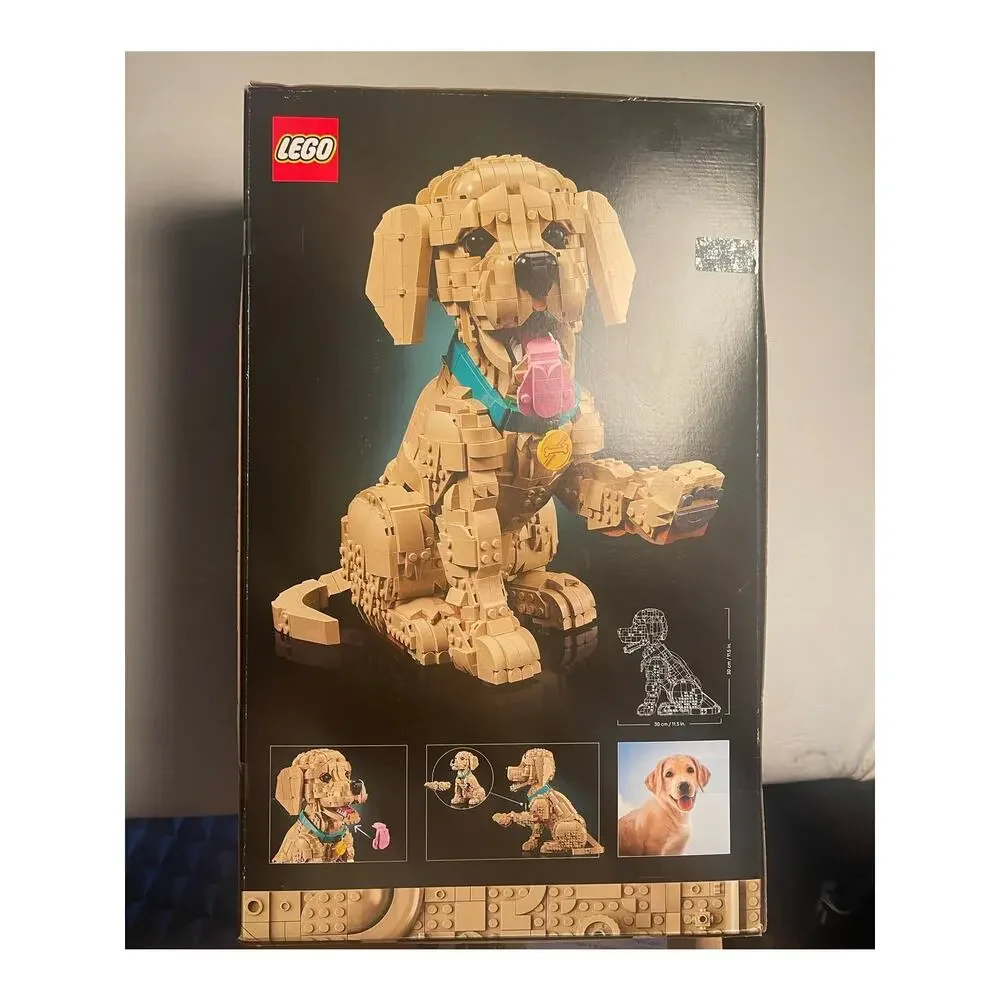 LEGO Icons 11384 Golden Retriever Puppy Building Kit (2102 Pieces) - New Sealed